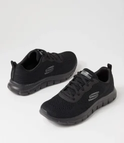 Women SKECHERS Sneakers-150141 TRACK NEW STAPLE SK BLACK BLACK MESH