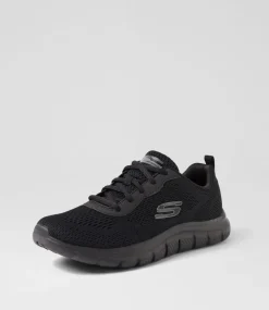 Women SKECHERS Sneakers-150141 TRACK NEW STAPLE SK BLACK BLACK MESH