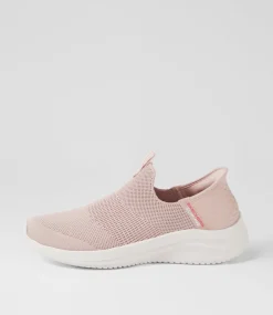 Women SKECHERS Sneakers-149708 Ultra Flex 3 Cs Rose Knit Sneakers