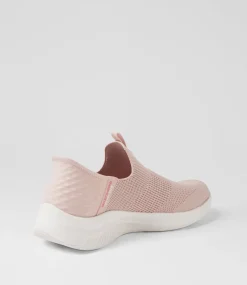 Women SKECHERS Sneakers-149708 Ultra Flex 3 Cs Rose Knit Sneakers