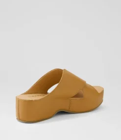 Women SUPERSOFT Comfort|Sandals-Abile Dark Tan Leather Sandals