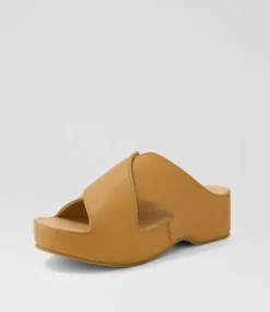 Women SUPERSOFT Comfort|Sandals-Abile Dark Tan Leather Sandals