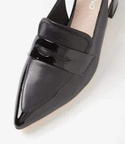 Women TOP END Heels-Aidayo Black Patent Leather Heels