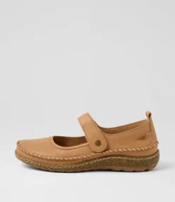 Women COLORADO Comfort|Wedges-Aimey Light Tan Leather Flat Shoes