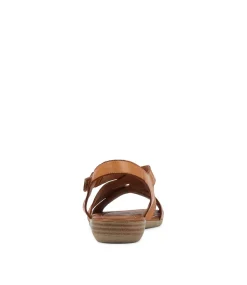 Women DIANA FERRARI Flats|Sandals-Albaha Tan Leather Sandals
