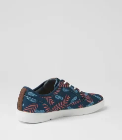 COLORADO Sneakers|Casuals-Albatross Mw Navy Orange Printed Canvas Sneakers