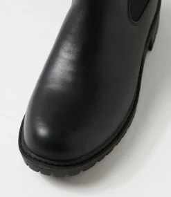 Women I LOVE BILLY Boots-Alchero Black Chelsea Boots