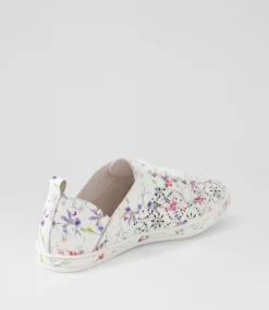 Women SUPERSOFT Comfort|Sneakers-Alexis White Orchid Leather Sneakers
