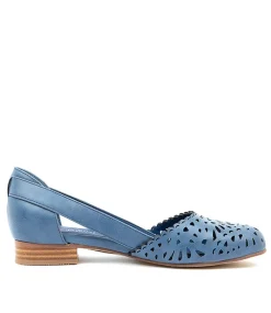 Women I LOVE BILLY Flats-ALKOXY IL DENIM SMOOTH