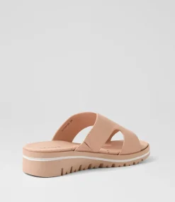 Women SUPERSOFT Comfort|Sandals-Allium Dark Nude Leather Sandals