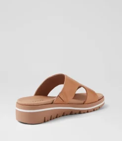 Women SUPERSOFT Comfort|Sandals-Allium Dark Tan Leather Sandals
