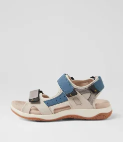 Women COLORADO Comfort|Flats-Alpine Blue Nubuck Sandals