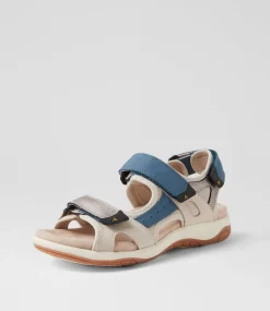Women COLORADO Comfort|Flats-Alpine Blue Nubuck Sandals