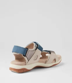 Women COLORADO Comfort|Flats-Alpine Blue Nubuck Sandals