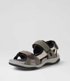 Women COLORADO Comfort|Flats-Alpine Dark Grey Nubuck Sandals