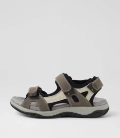 Women COLORADO Comfort|Flats-Alpine Dark Grey Nubuck Sandals