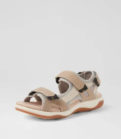Women COLORADO Comfort|Flats-Alpine Light Taupe Nubuck Sandals