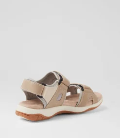 Women COLORADO Comfort|Flats-Alpine Light Taupe Nubuck Sandals