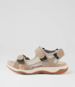 Women COLORADO Comfort|Flats-Alpine Light Taupe Nubuck Sandals