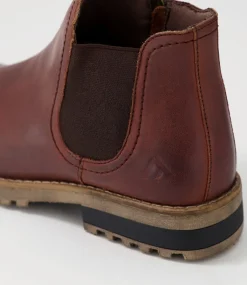 Women COLORADO Boots|Comfort-Amo Mid Brown Leather Ankle Boots