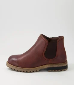 Women COLORADO Boots|Comfort-Amo Mid Brown Leather Ankle Boots