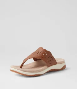 Women COLORADO Comfort|Slides-Aneto Tan Leather Slides