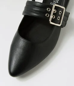 Women I LOVE BILLY Flats-Angelli Black Flat Shoes