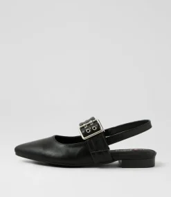 Women I LOVE BILLY Flats-Angelli Black Flat Shoes