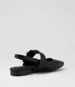 Women I LOVE BILLY Flats-Angelli Black Flat Shoes