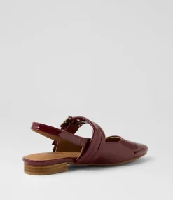 Women I LOVE BILLY Flats-Angelli Wine Patent Pu Flat Shoes