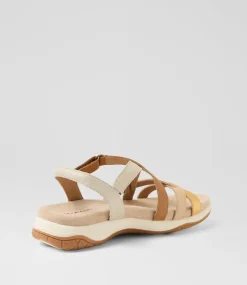 Women COLORADO Comfort|Flats-Ankaro Tan Nude Leather Sandals