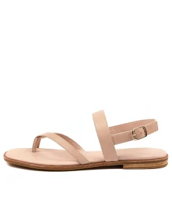 Women DIANA FERRARI Flats|Sandals-ANORD DK NUDE LEATHER
