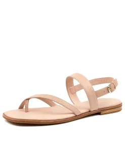 Women DIANA FERRARI Flats|Sandals-ANORD DK NUDE LEATHER