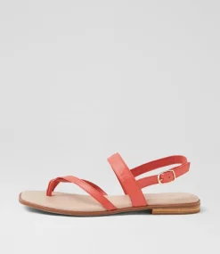 Women DIANA FERRARI Flats|Sandals-Anord Melon Leather Sandals