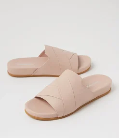 Women DIANA FERRARI Flats|Sandals-Anui Nude Leather Sandals
