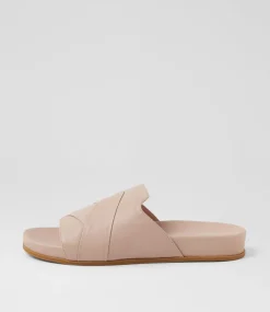 Women DIANA FERRARI Flats|Sandals-Anui Nude Leather Sandals