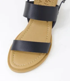Women BLOWFISH Flats|Sandals-Arcadia Black Sandals