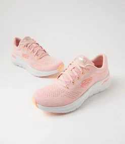 Women SKECHERS Sneakers-Arch Fit 2 Big League Pink Multi Mesh Sneakers