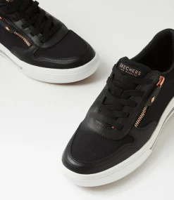 Women SKECHERS Sneakers-Arch Fit Arcade On The Fly Black Smooth Sneakers