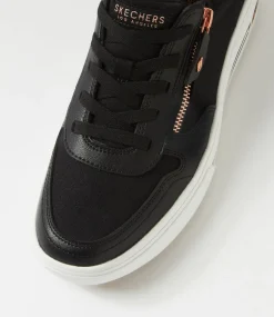 Women SKECHERS Sneakers-Arch Fit Arcade On The Fly Black Smooth Sneakers