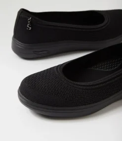 Women SKECHERS Sneakers-Arch Fit Inspire Black Knit Sneakers