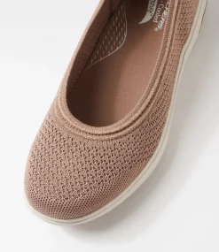Women SKECHERS Sneakers-Arch Fit Inspire Mocha Knit Sneakers