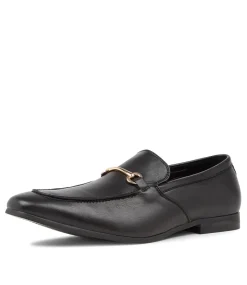 UNCUT Dress Shoes-ARCHIE BLACK SMOOTH SHOES LOAFERS