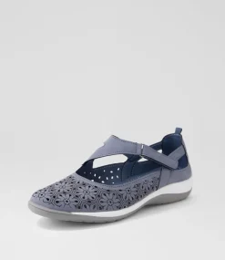 Women I LOVE BILLY Flats-Ardon Mid Blue Nubuck Pu Flat Shoes