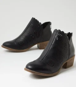 Women I LOVE BILLY Boots-Arino Black Ankle Boots