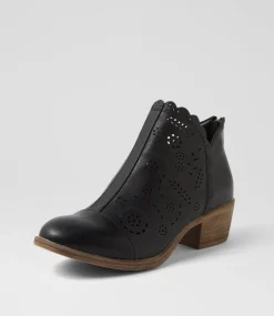 Women I LOVE BILLY Boots-Arino Black Ankle Boots