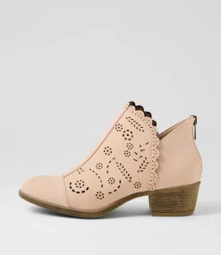 Women I LOVE BILLY Boots-Arino Blush Nubuck Pu Ankle Boots