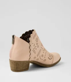 Women I LOVE BILLY Boots-Arino Blush Nubuck Pu Ankle Boots