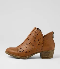 Women I LOVE BILLY Boots-Arino Cognac Ankle Boots
