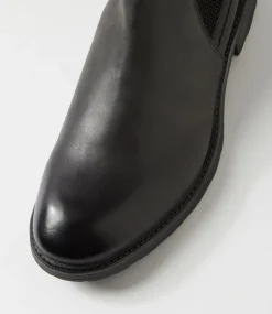 WINDSOR SMITH Boots|Casuals-Arlo Black Tumbled Leather Chelsea Boots